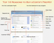 uCertify - MCSE-2003 Practice Test for Exam 70-290 screenshot